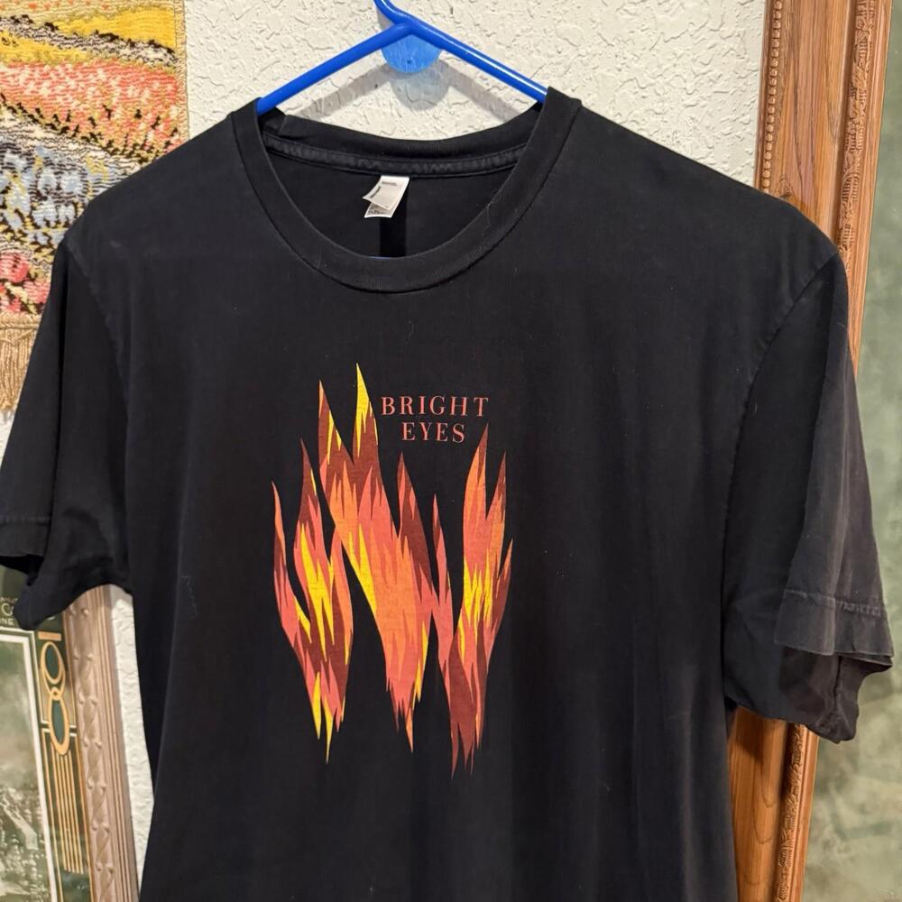 Vintage 2011 RARE Bright Eyes The People’s Key Flame Tour Shirt Size Large - Picture 3 of 6